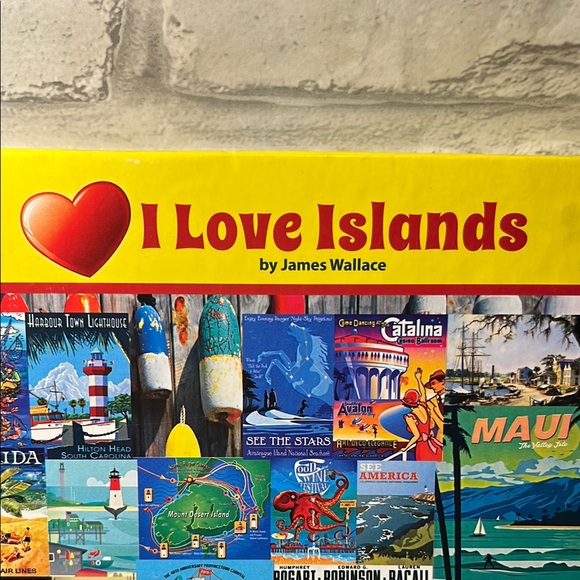 White Mountain 1000 piece Puzzle Vibrant colors Jigsaw complete I love islands - Picture 3 of 11